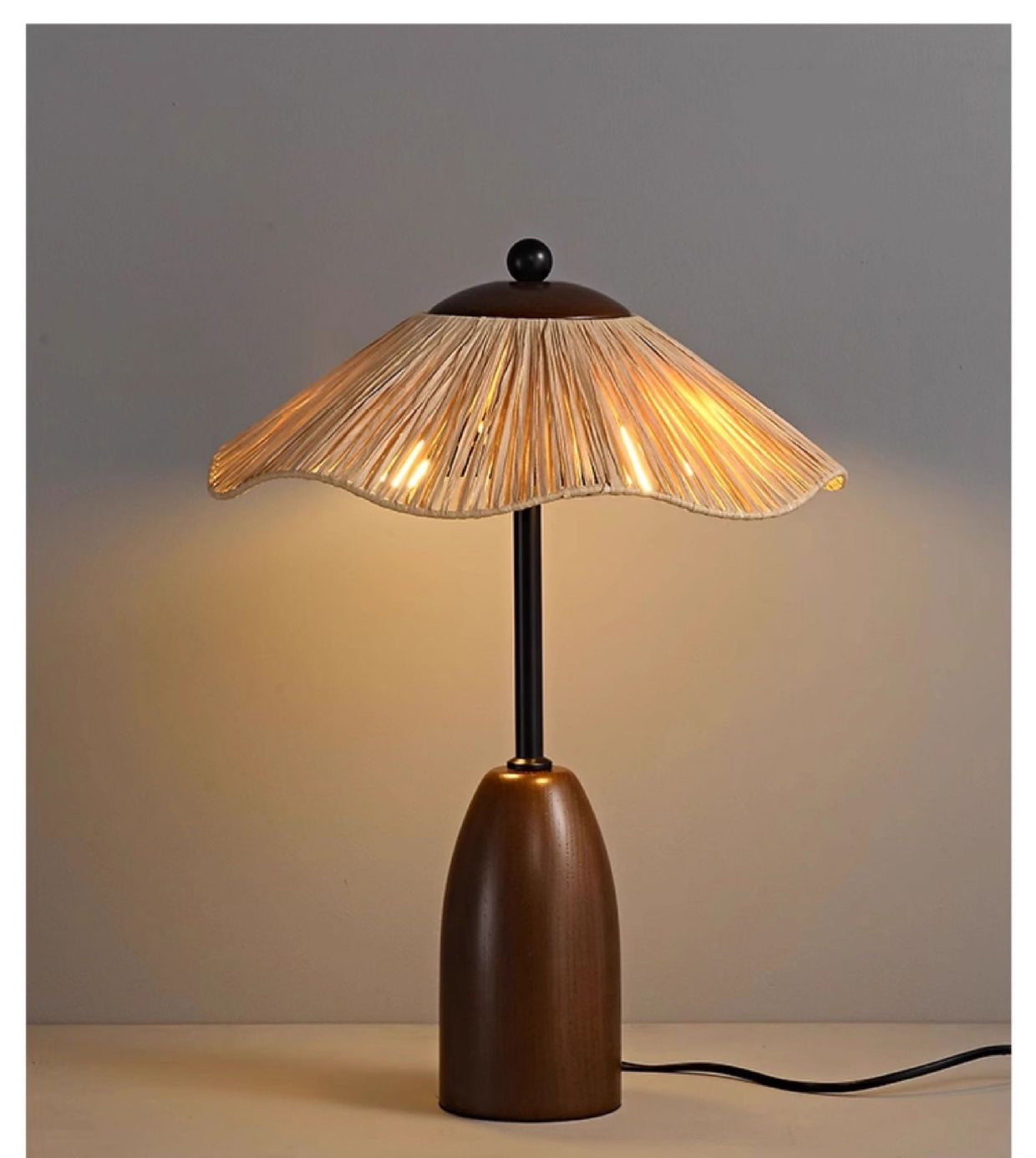 Hedum Straw Table Lamp RT9279