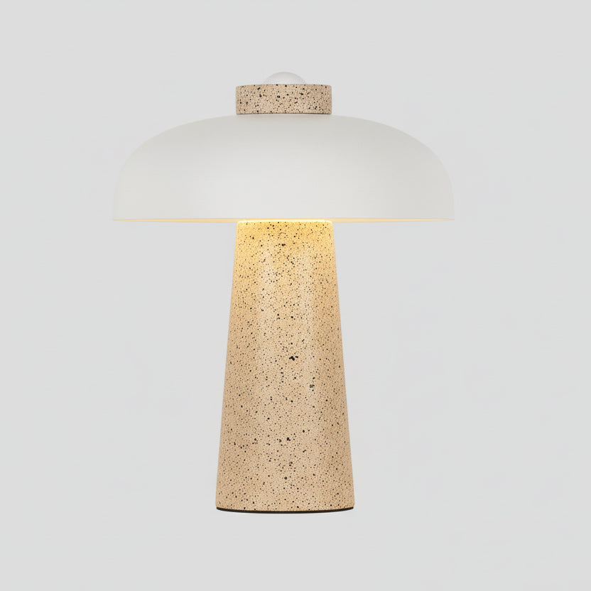 Travertine Mushroom Table Lamp RT8012-S-WH