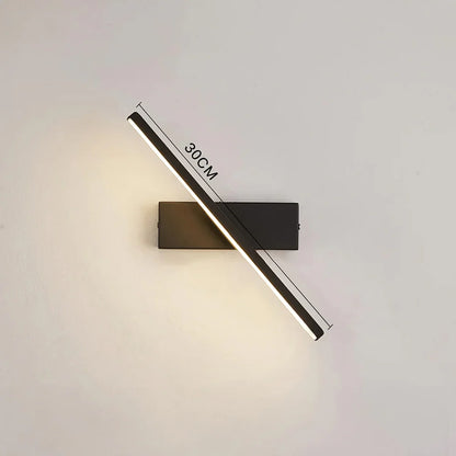 Modern Simple Rotatable Black Wall Light W77S