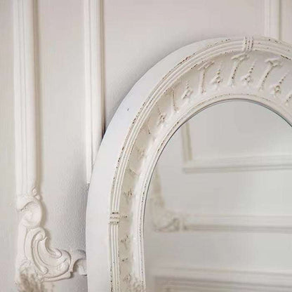 French-Style Vintage Distressed Iron-Art Mirror MY23-A2601