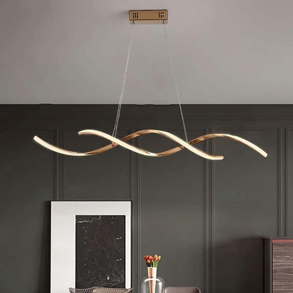 Modern LED Living Room Chandelier piral Design