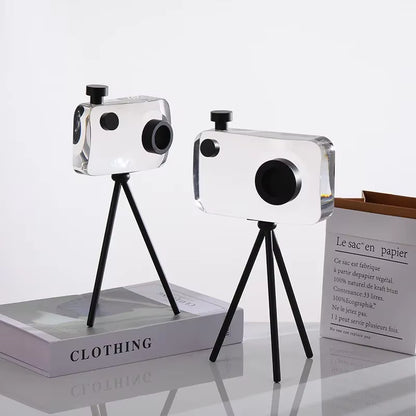 Crystal & Brass Camera Showpiece SM-BJ429/SM-BJ430