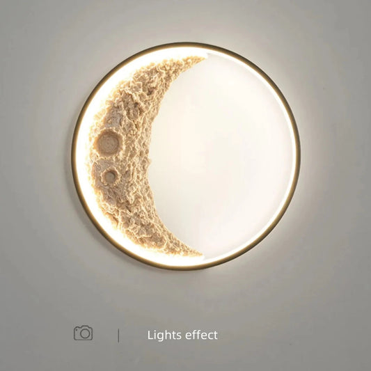 3D Moon Wall Light F199/A/300WH