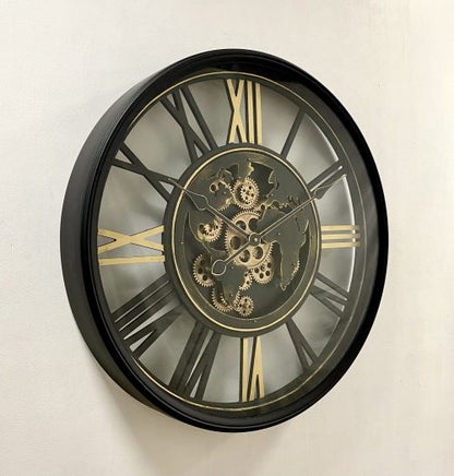 Luxurious Rotating Gears Clock, 80cm 72110