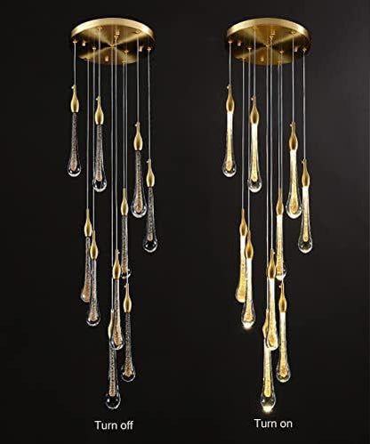 Raindrop Crystal-Style Chandelier 1941