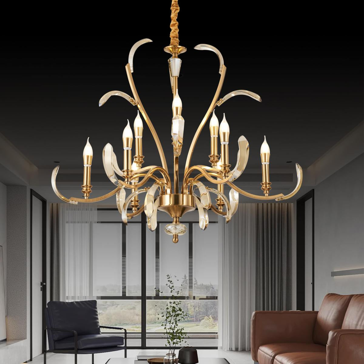 Regency Crystal Candle Chandelier 366