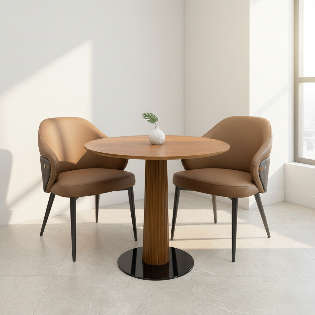 Wooden Small Dining Set and 2-Chairs TB02, 875