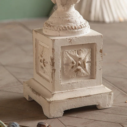 Carved Pedestal Round Side Table A2281