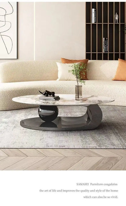 Stainless steel middle Table with ceramic top