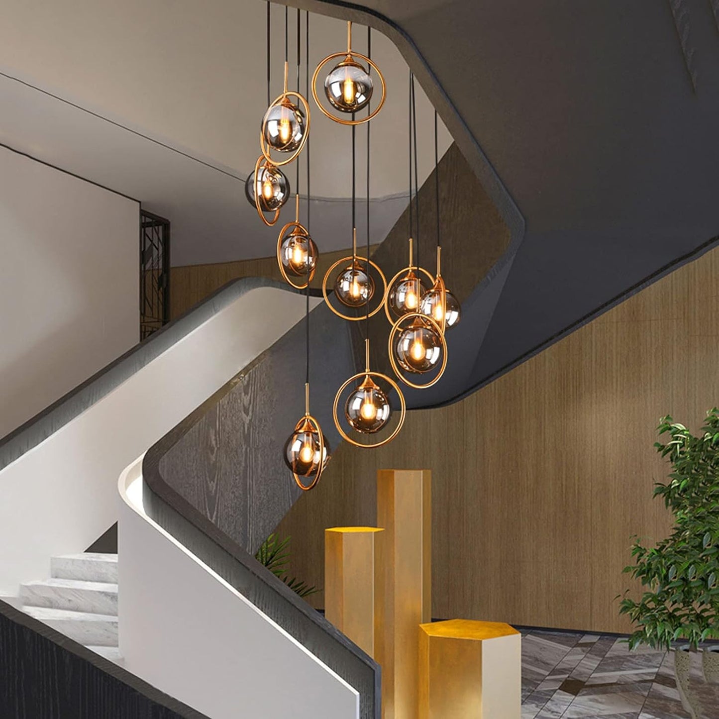 Modern Concise 13-Glasses Lighting Pendant Lamp LXF6412-13