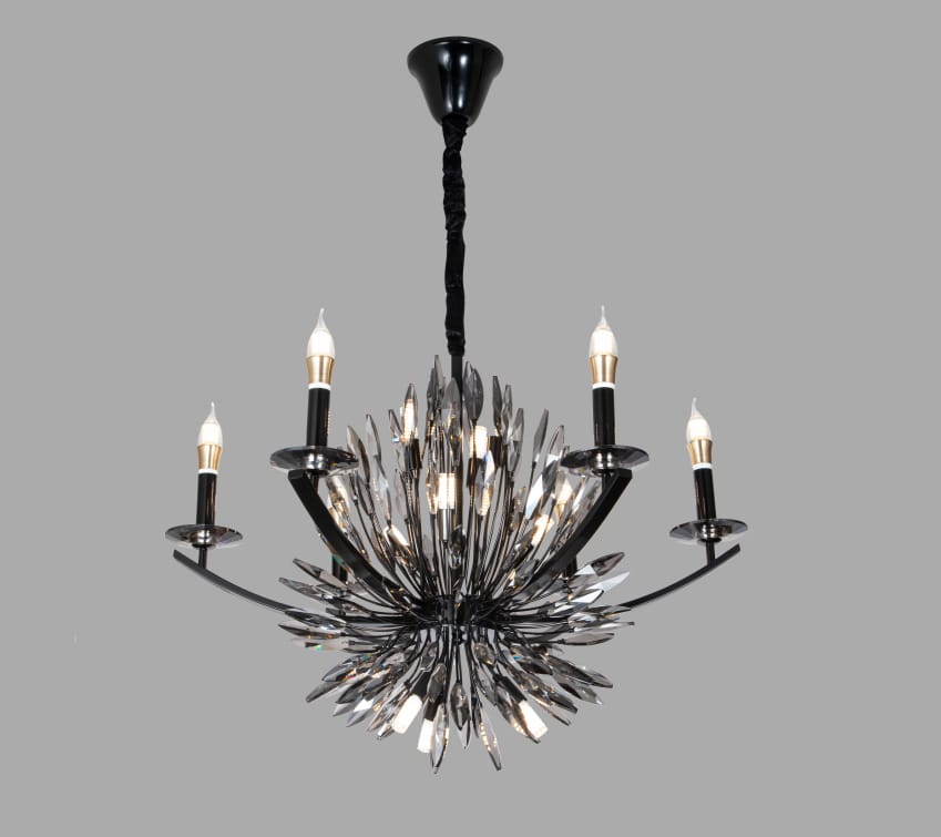 Black Crystal Chandelier 336BK