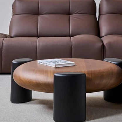 Walnut Wood Coffee Table Set KD-90