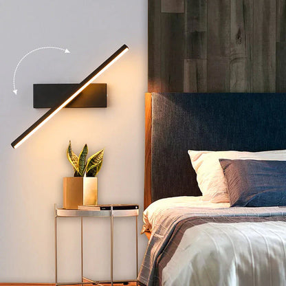 Modern Simple Rotatable Black Wall Light W77S