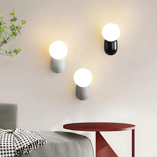 Nordic Glass Glow Wall Light W72C & W70B