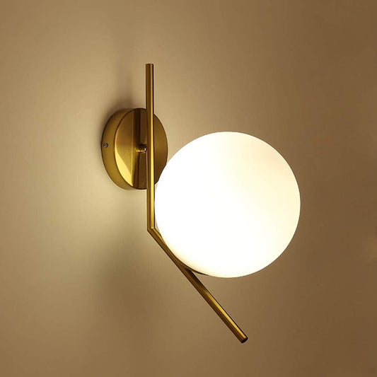 Glass Globe Wall Lamp