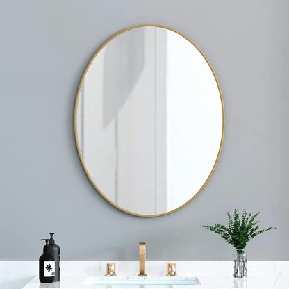 Stainless Steel Round Wall Gold Mirror M005