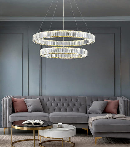 Stainless Steel Crystal LED Chandelier. 6009