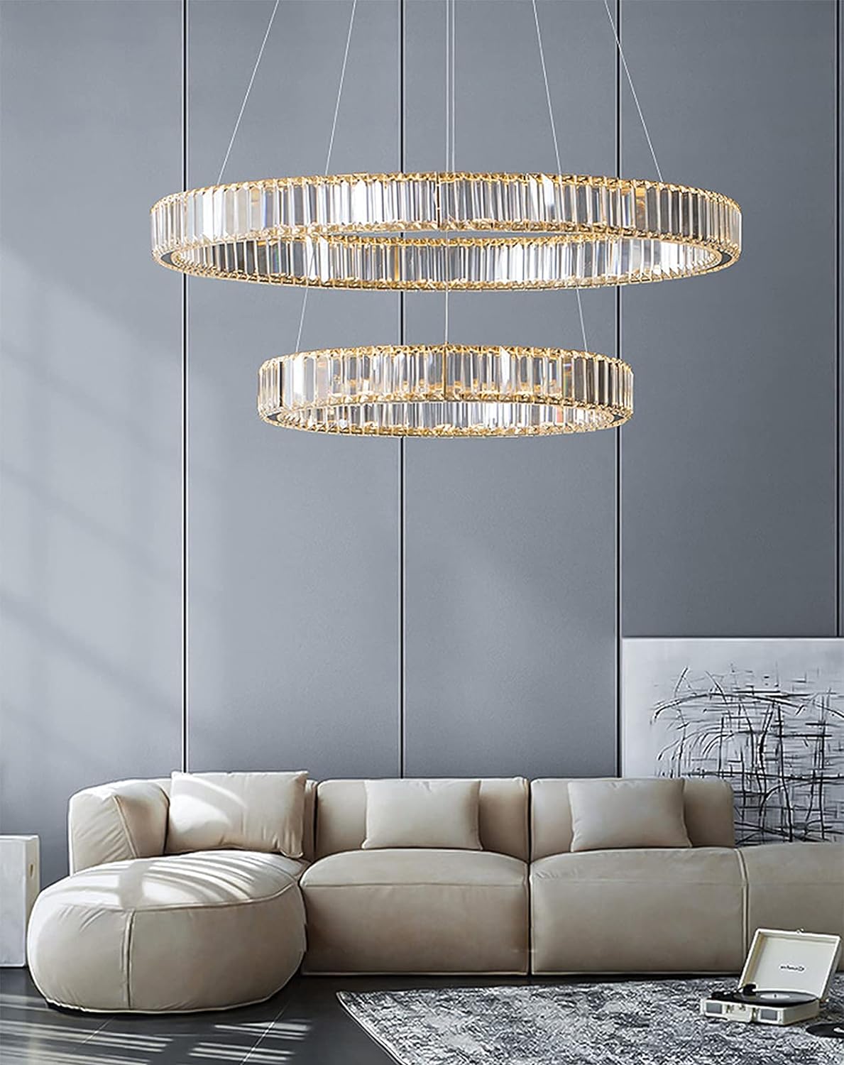 Stainless Steel Crystal LED Chandelier. 6009