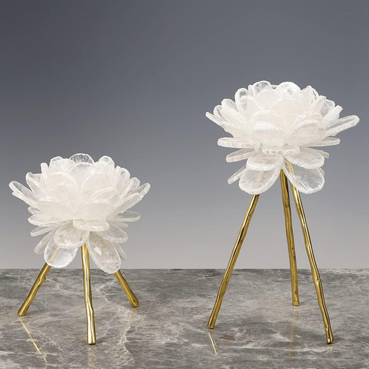 Crystal Flower Candle Holder