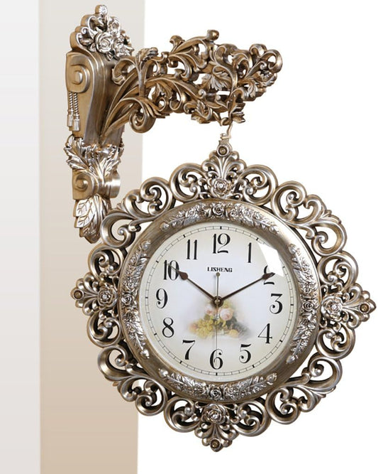 Large Luxury Double Sided Wall Clock 52*65 CM AB8206