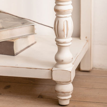 Vintage Detached Entrance Table in Natural Wood with a Timber Tray A2390