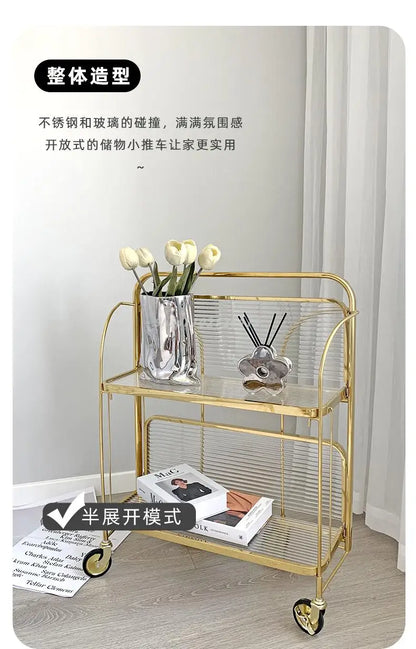 Luxury Folding Serving Cart