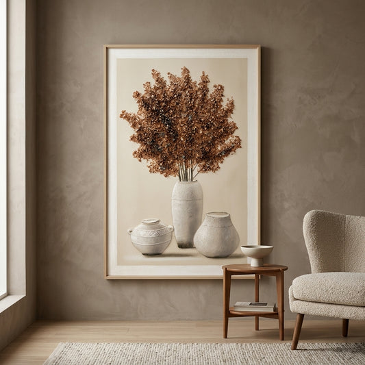 Framed floral wall art L1577A