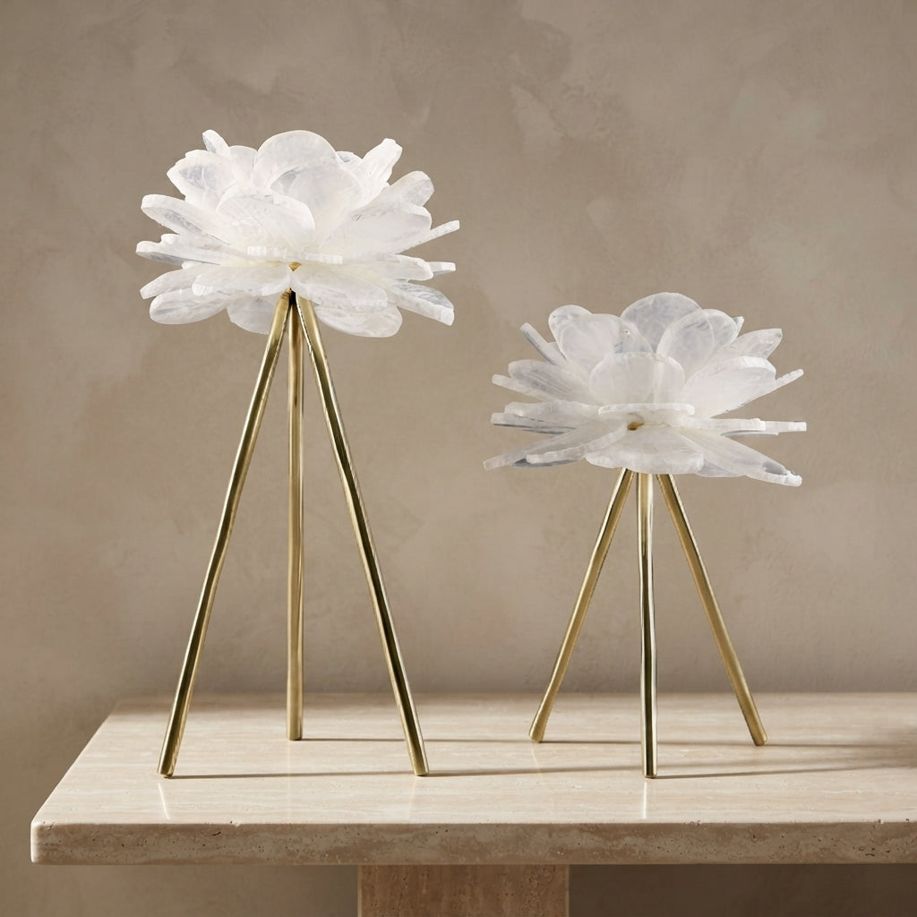Elysian Crystal Flower Candle Holders Li27/9