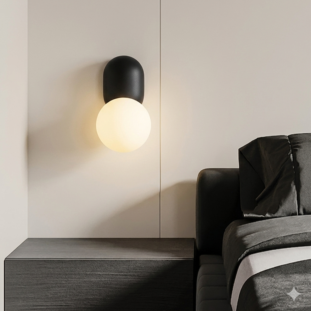 Nordic Glass Glow Wall Light W72C & W70B