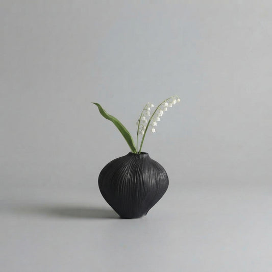 Black Porcelain Vase