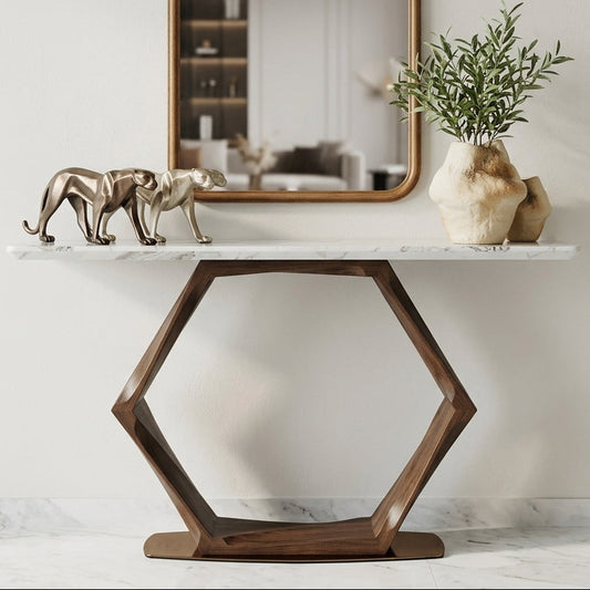 Hexa Marble Console Table 2028#