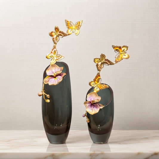 Orchid Glass Vase Y34