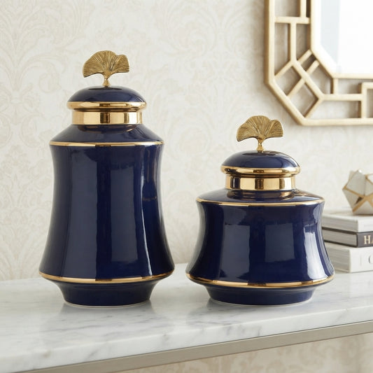 Midnight Blue Ceramic Vase