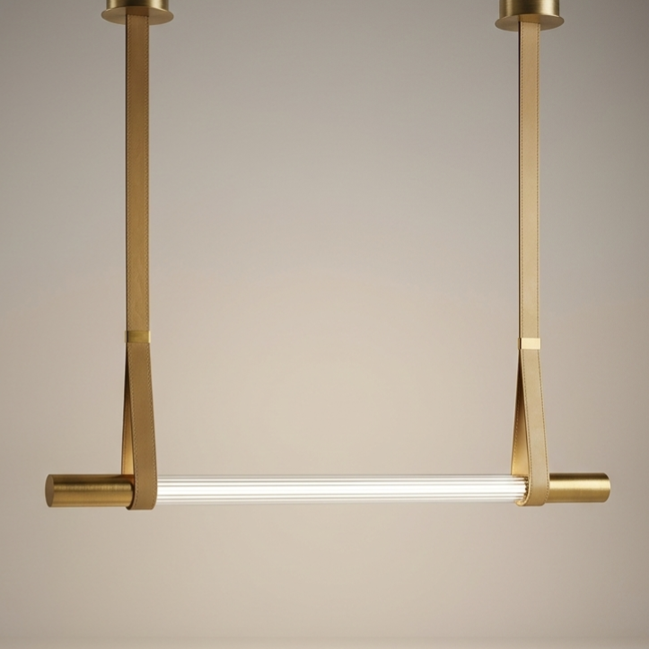 Nordic Leather LED Linear Pendant Light L01-SB