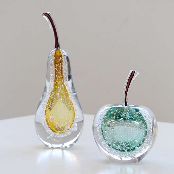 Pear & Apple Sculpture Li26/54, Li26/55