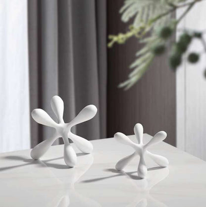 Modern Resin Abstract Sculptures Set