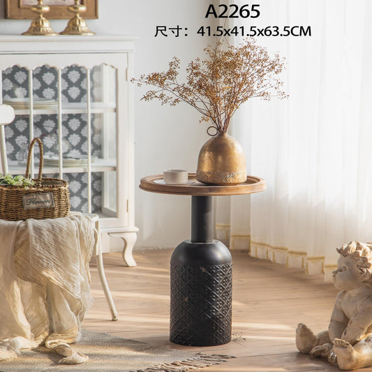 Farmhouse Black Side Table A2265