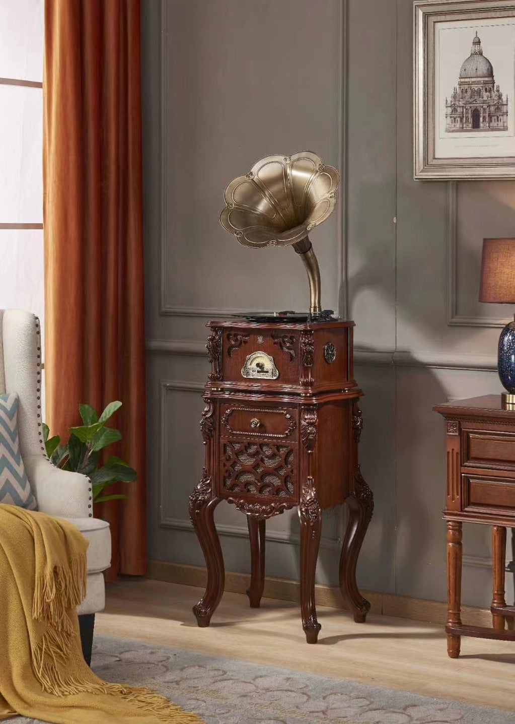 European-Style Gramophone for Living Room