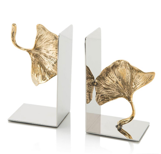 Copper LEAF BOOKENDS F0009