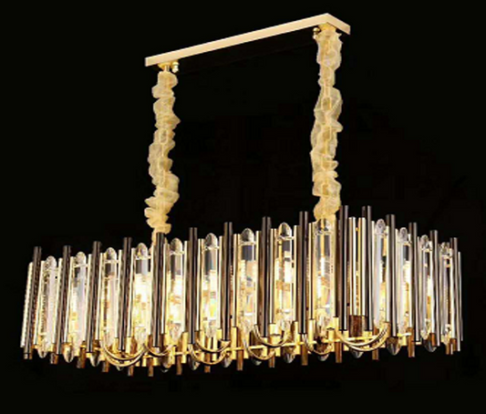 10-Lights Dining Table Crystal Chandelier 6025