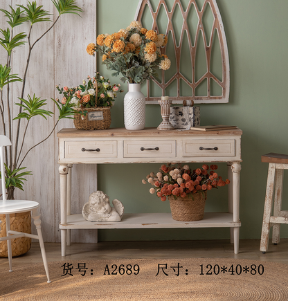 Farm Style Wood Console A2689