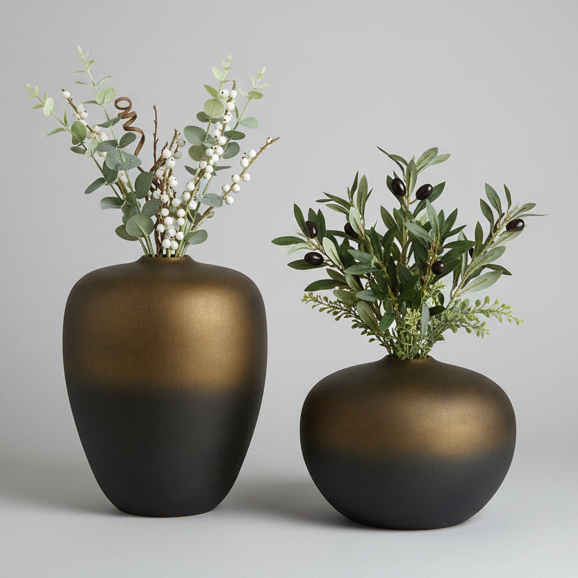 Black and Gold Vase