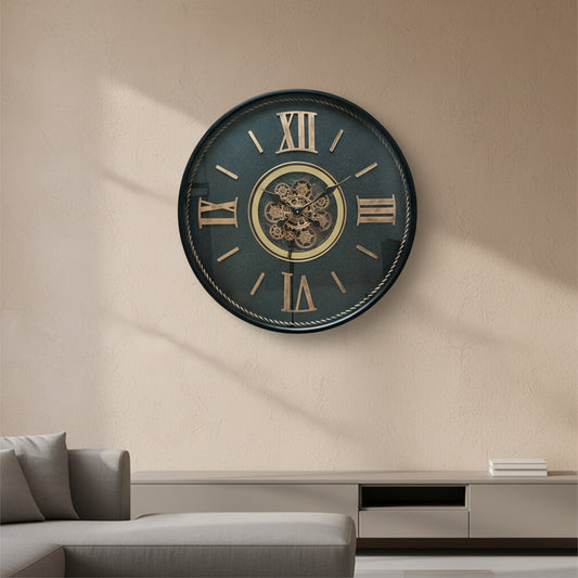 Large Vintage Skeleton Wall Clock – 80 cm 72256