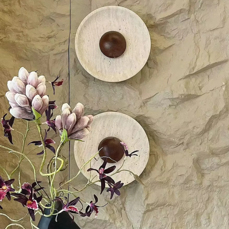 Stone & Wood Wall Light C131