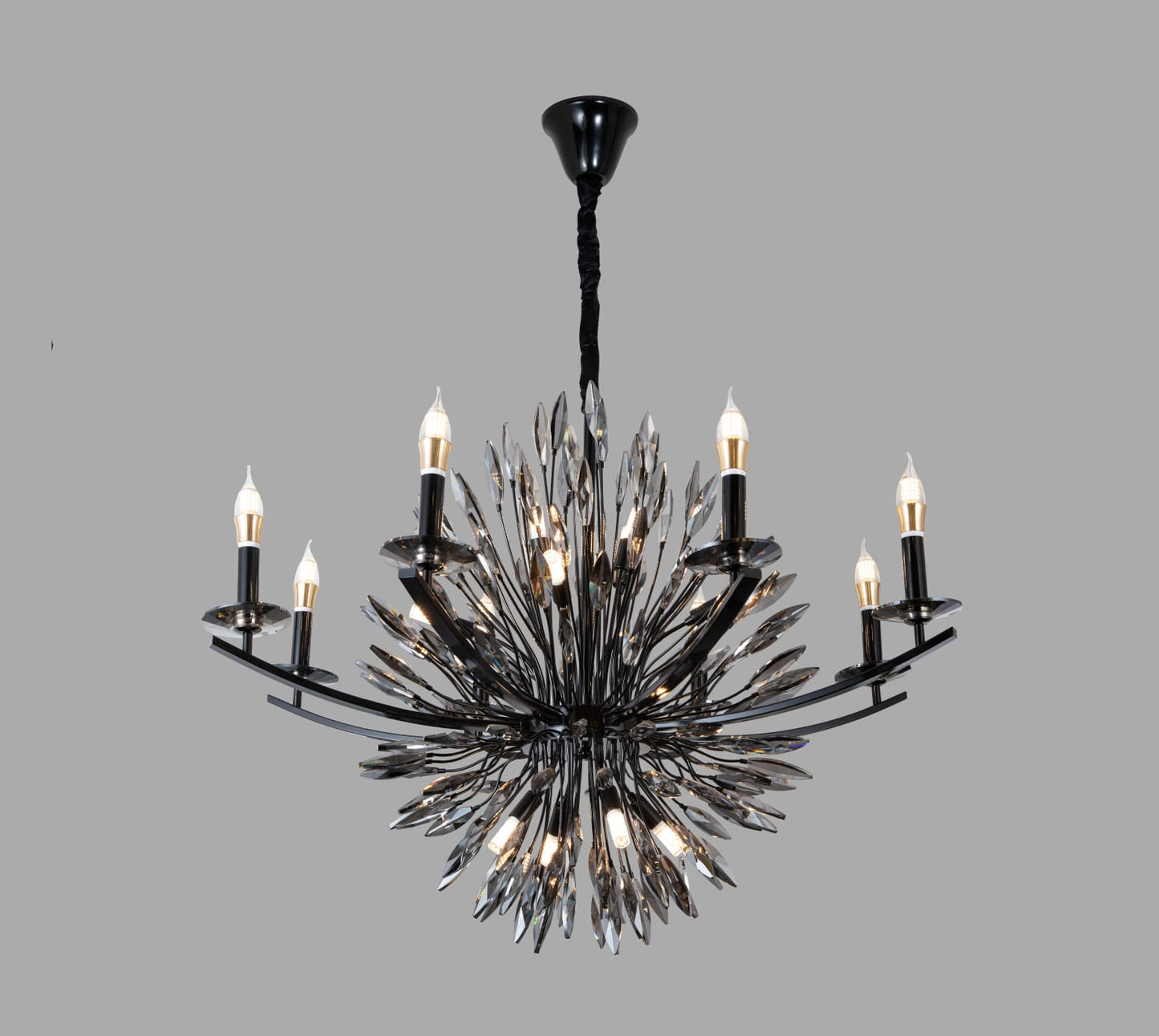 Black Crystal Chandelier 336BK