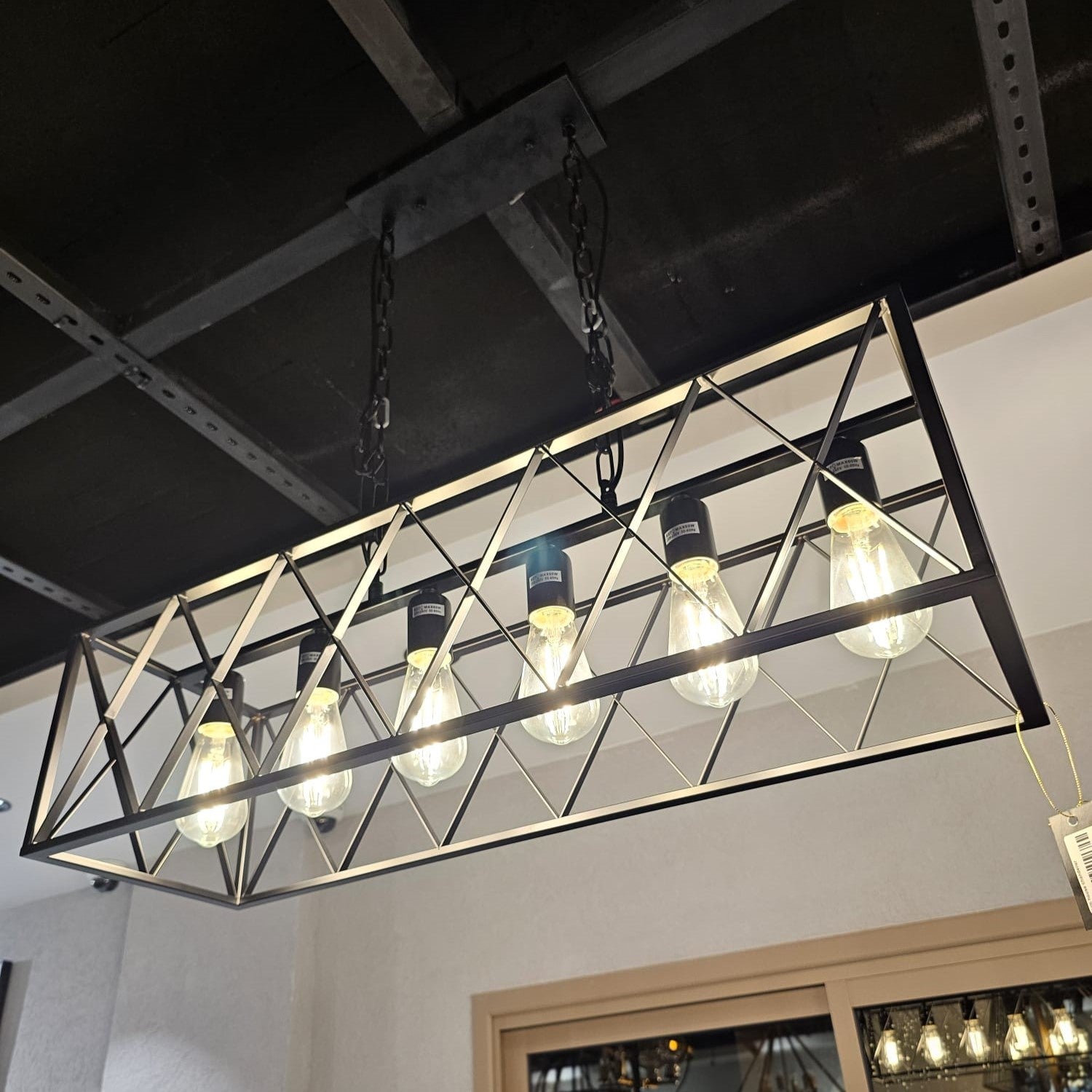 Modern Rectangle Pendant Light – Antiques Palace