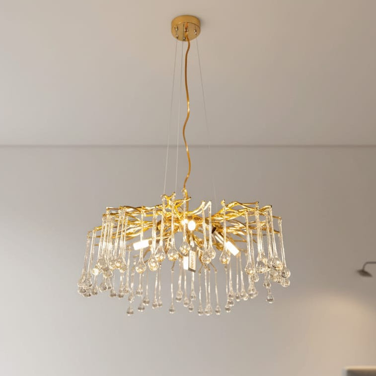 נברשת קריסטל טיפת גשם 7015/s