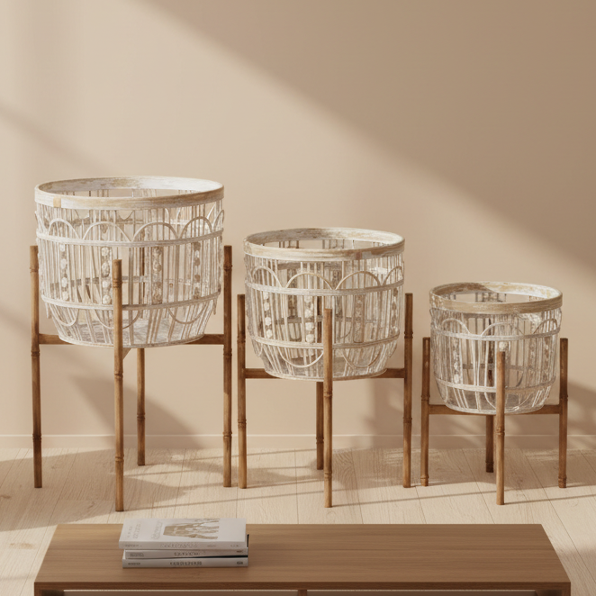 Bamboo Baskets  19237