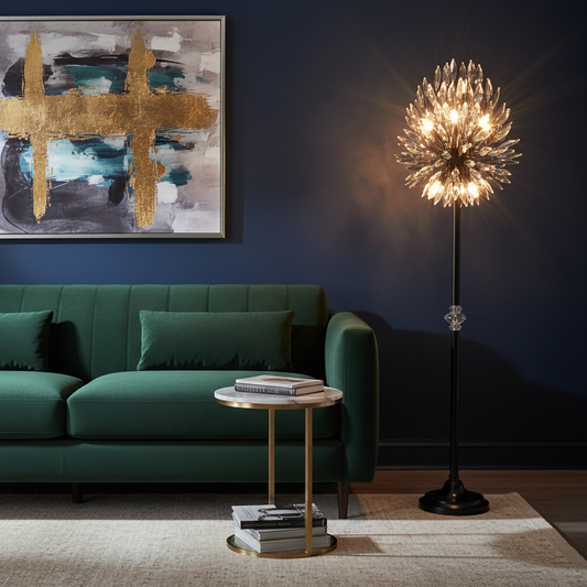 Black Crystal Floor Light 336/500