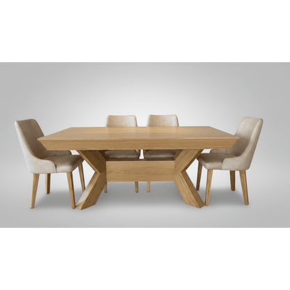 Casa luxury dining table natural 6-Chairs